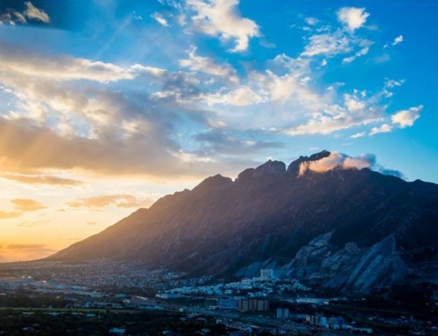 Puesta de sol en Monterrey